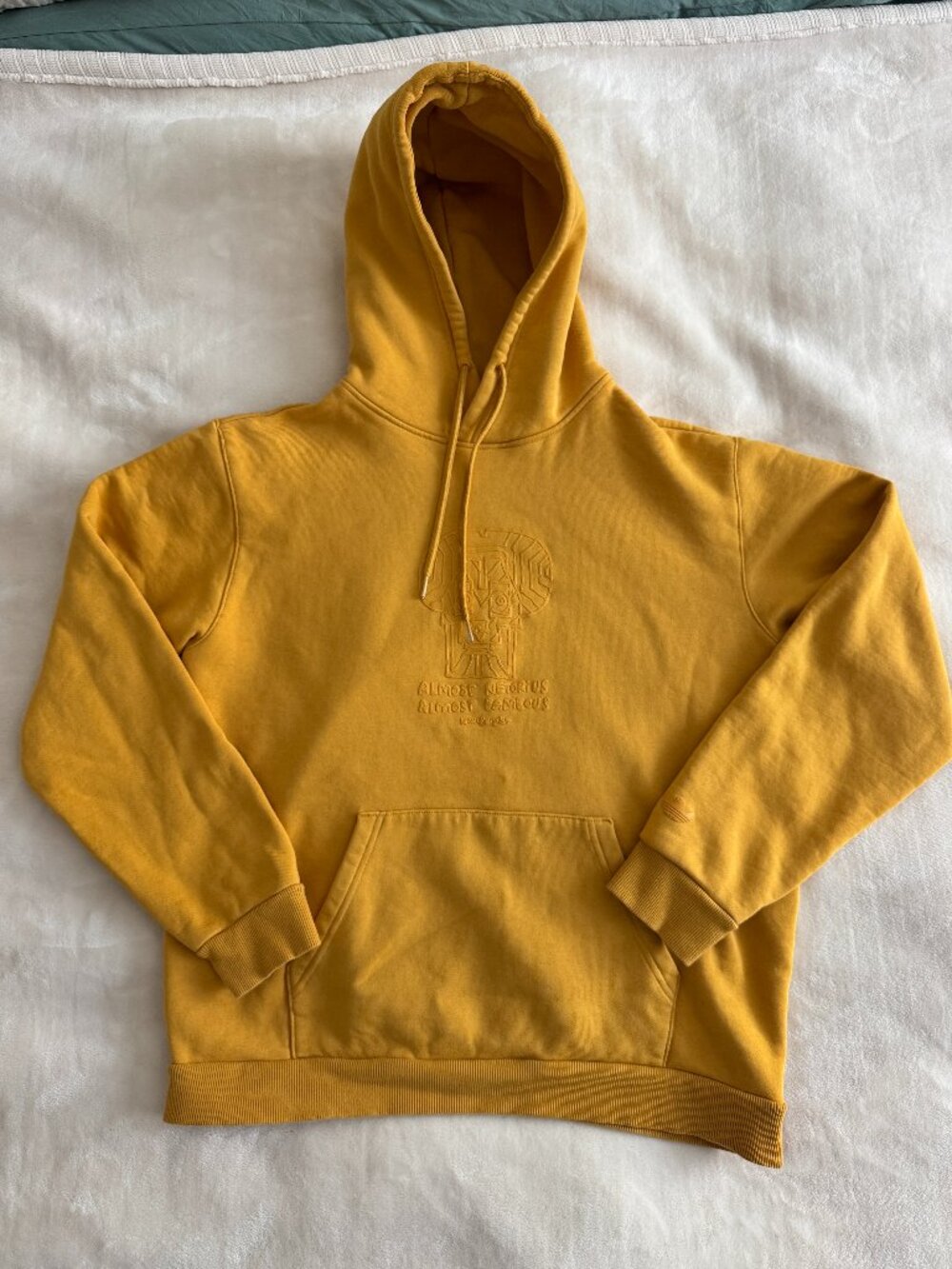 Adidas Skateboarding Hoodie Shmoofoil Almost Famous Netorius Unisex Gold Graphic